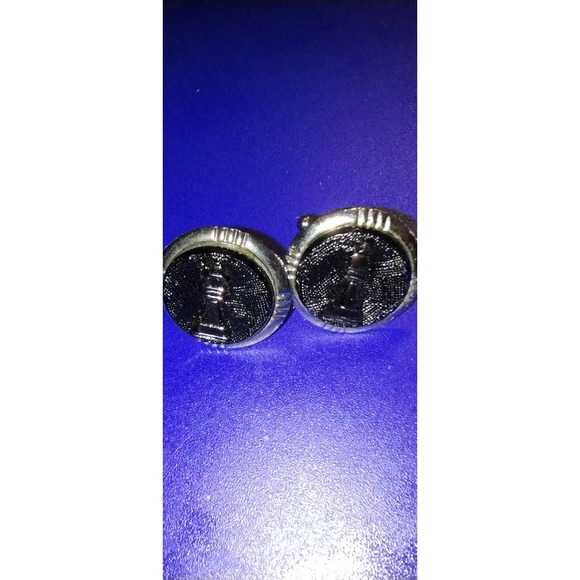 Men's gorgeous vintage chess piece cufflinks - Picture 2 of 2